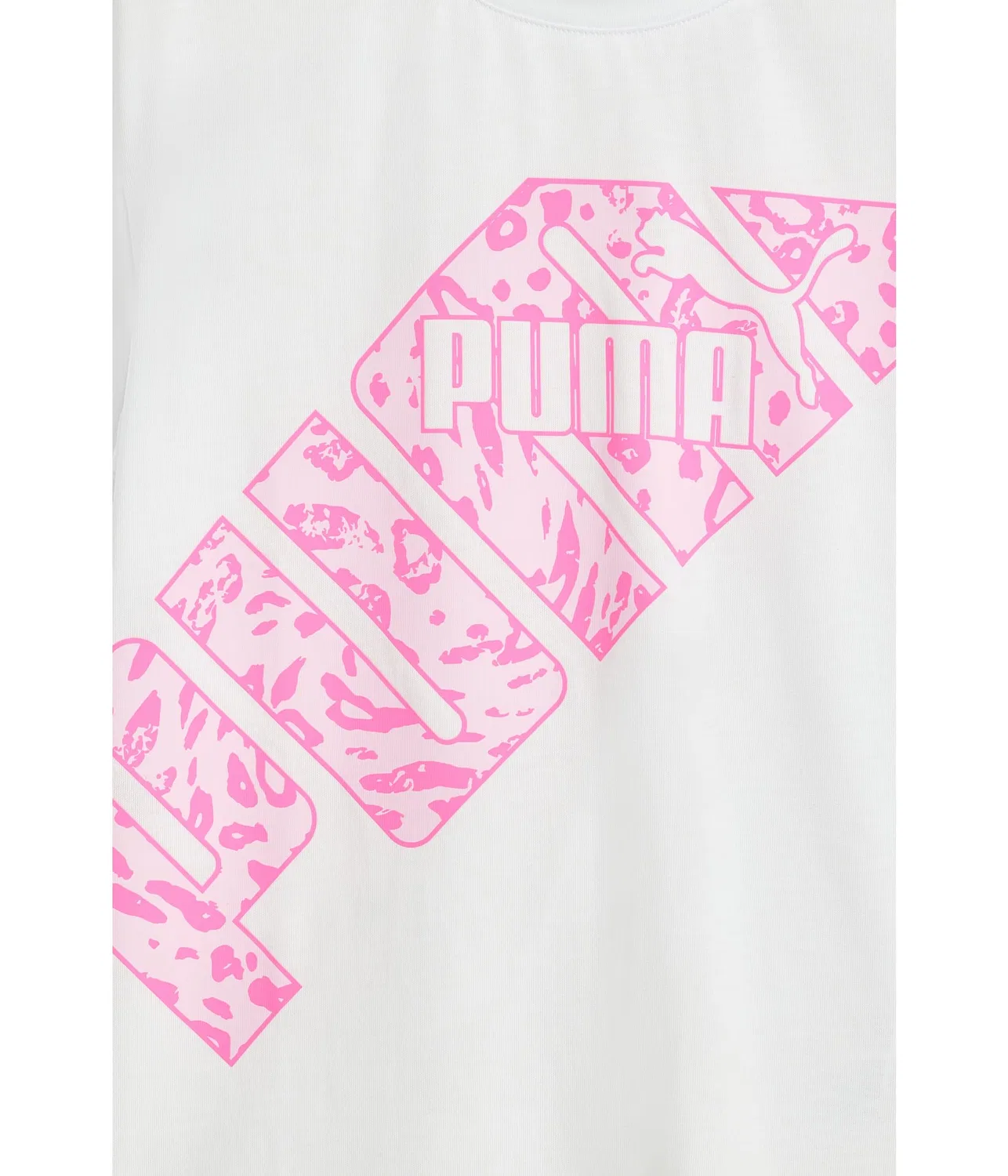 Комплект из футболки и велосипедных шорт (для детей постарше) Puma Kids, White/Pink — фото 3