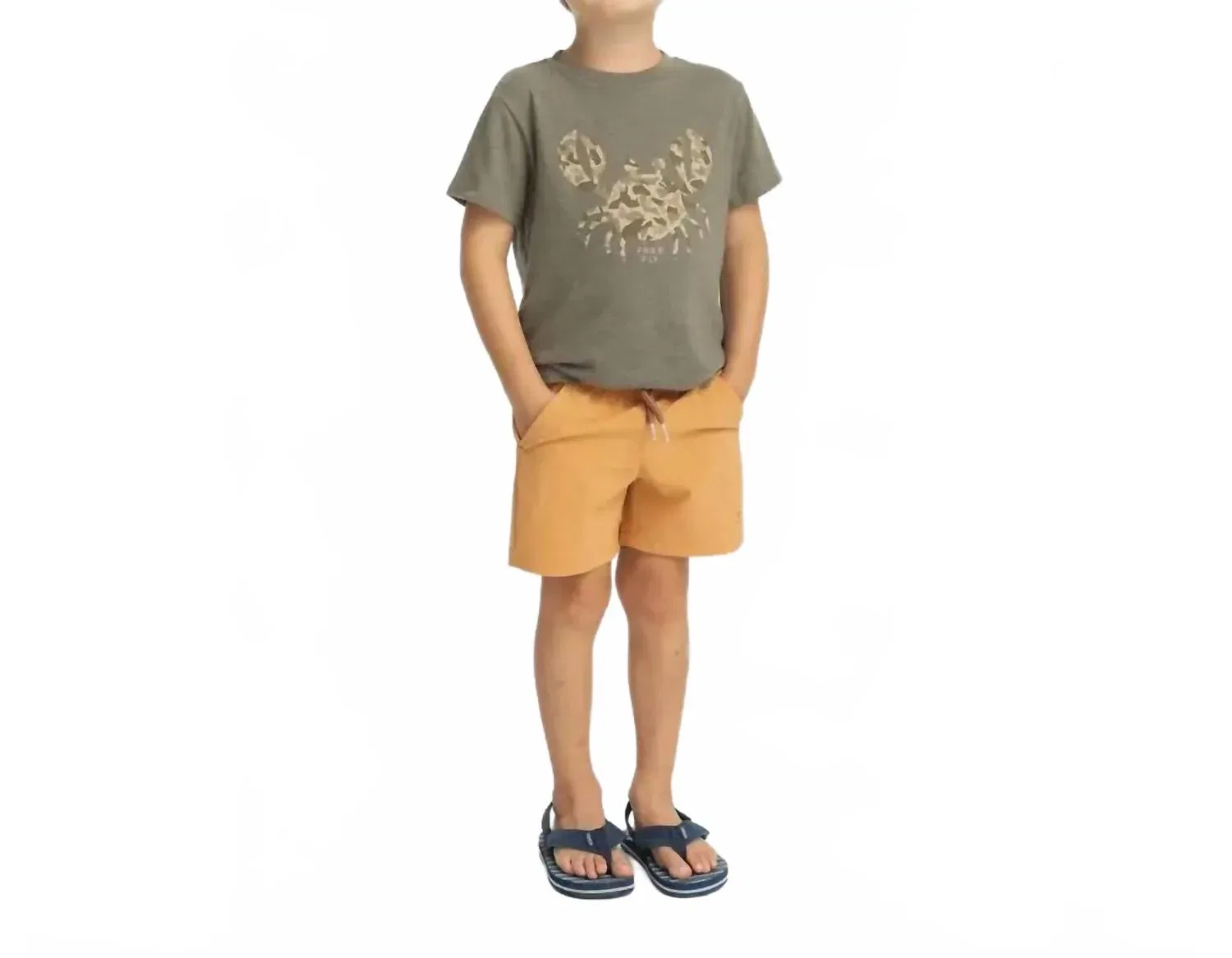 Детские шорты с эластичным поясом Toddler Breeze Short FREE FLY, Sand Dune