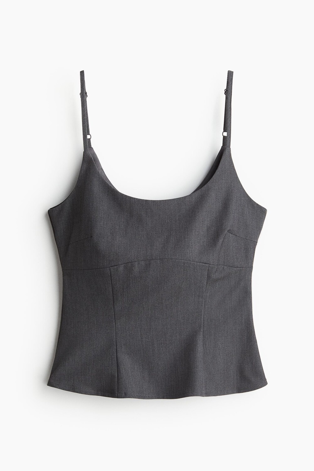 

Топ H&M Corset-Style Camisole, темно-серый