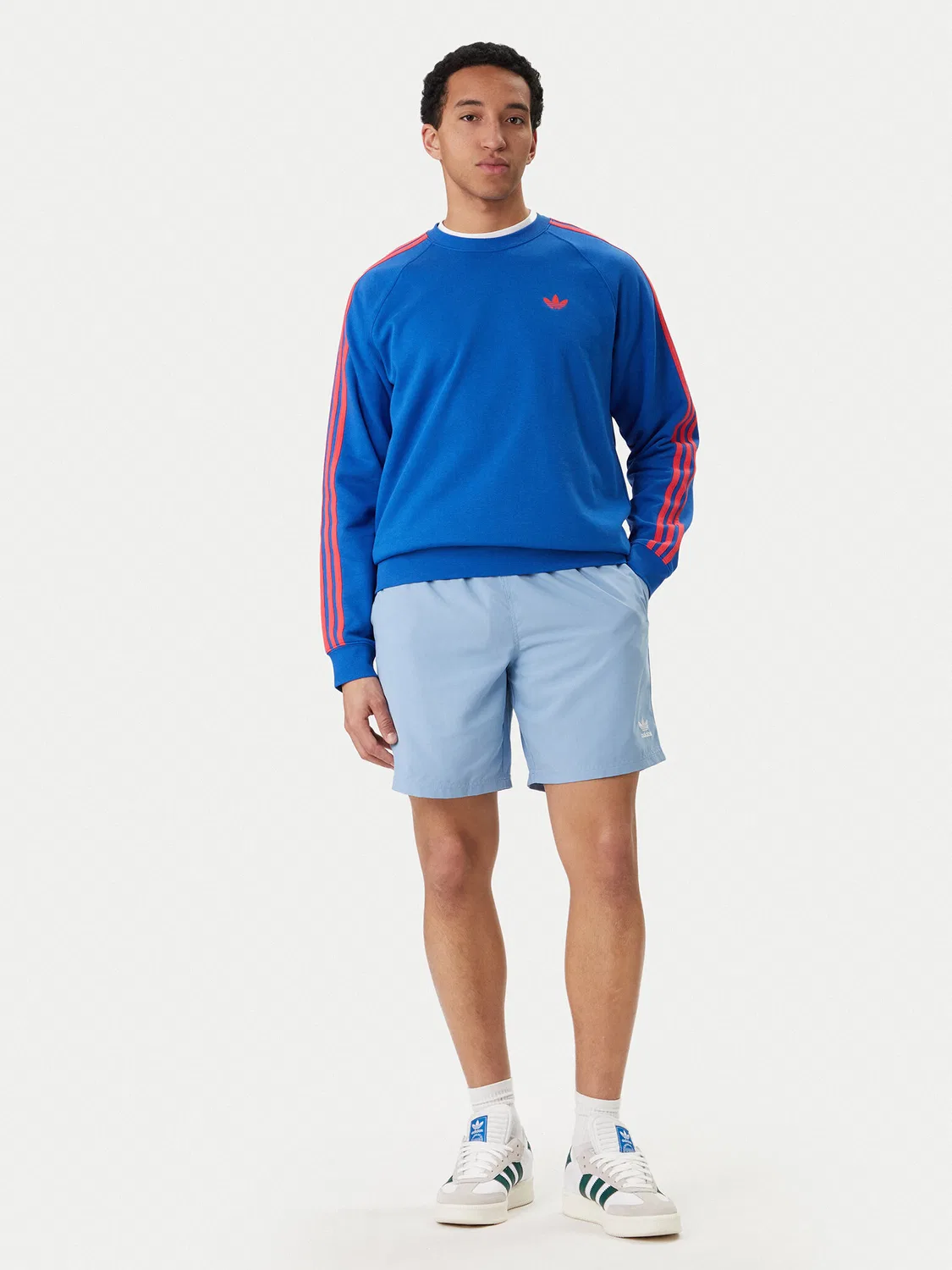 Мужская толстовка стандартного кроя Adidas, синий — фото 2