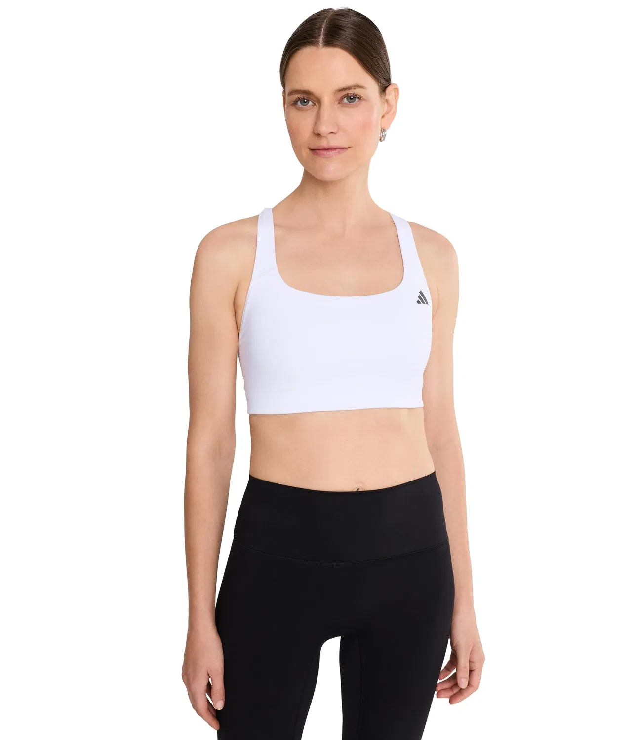 Спортивный бюстгальтер со средней поддержкой Optime Workout Medium-Support Bra Adidas, White