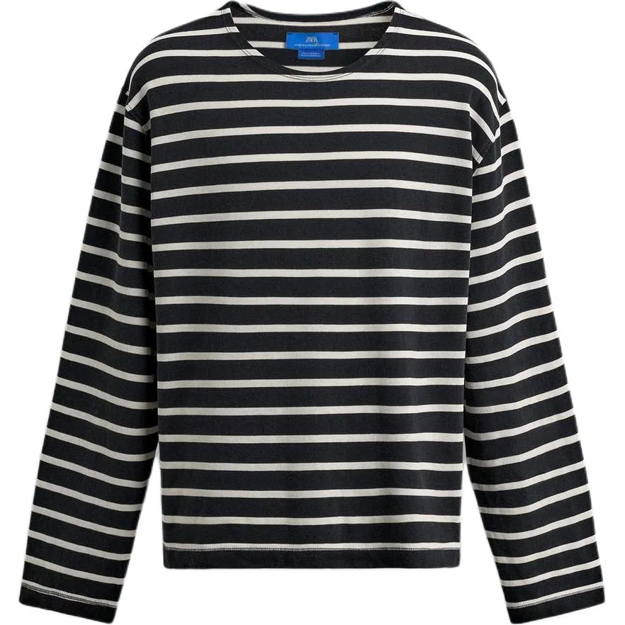 Мужская футболка с коротким рукавом Aaron Levine, ZARA, Blue/White