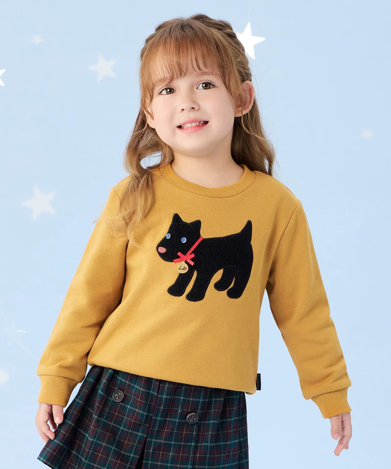 Детский свитшот с аппликацией Terrier combimini, Yellow