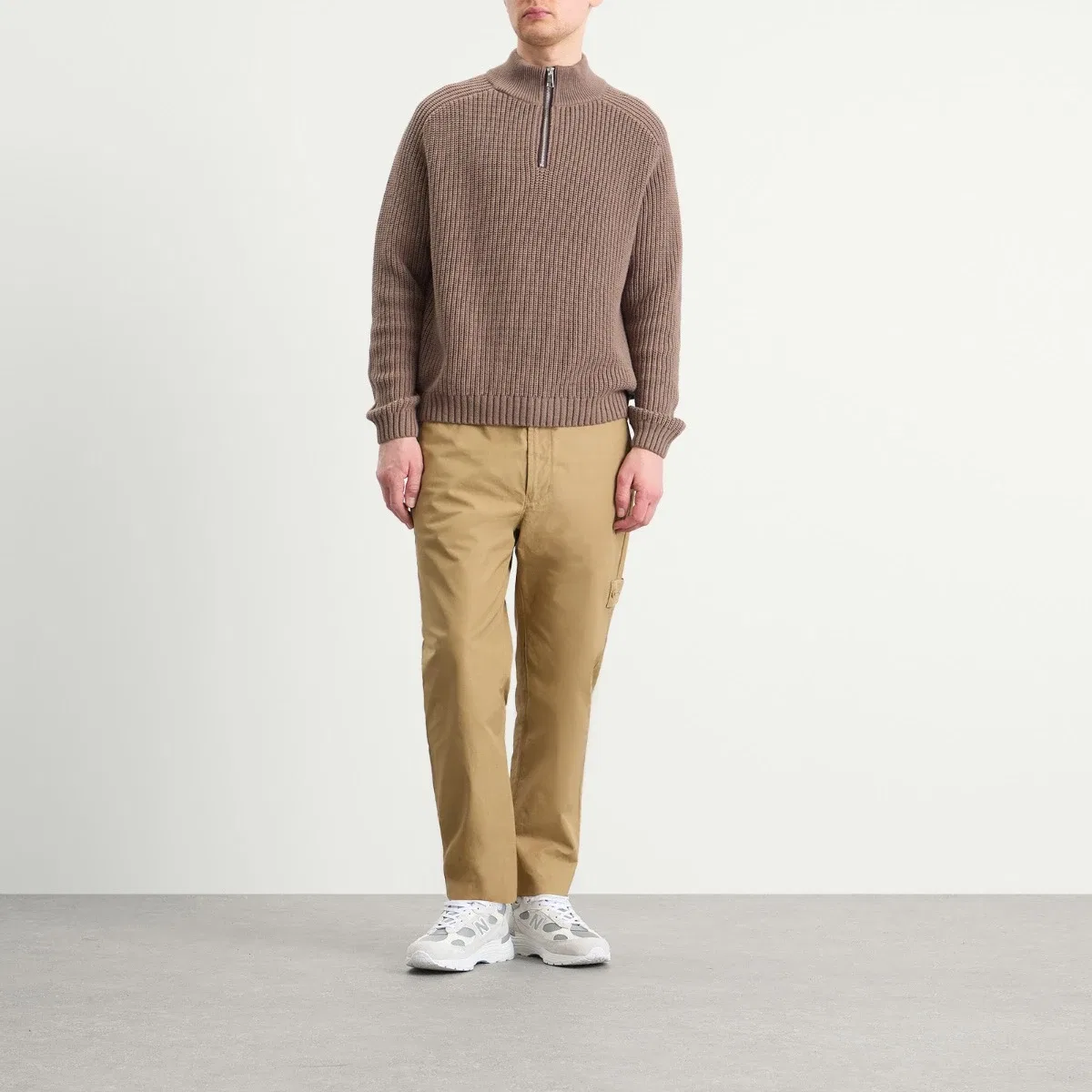 Брюки из хлопкового канваса Ghost All Weather Cotton Canvas Trousers Stone Island, Dark Beige — фото 4