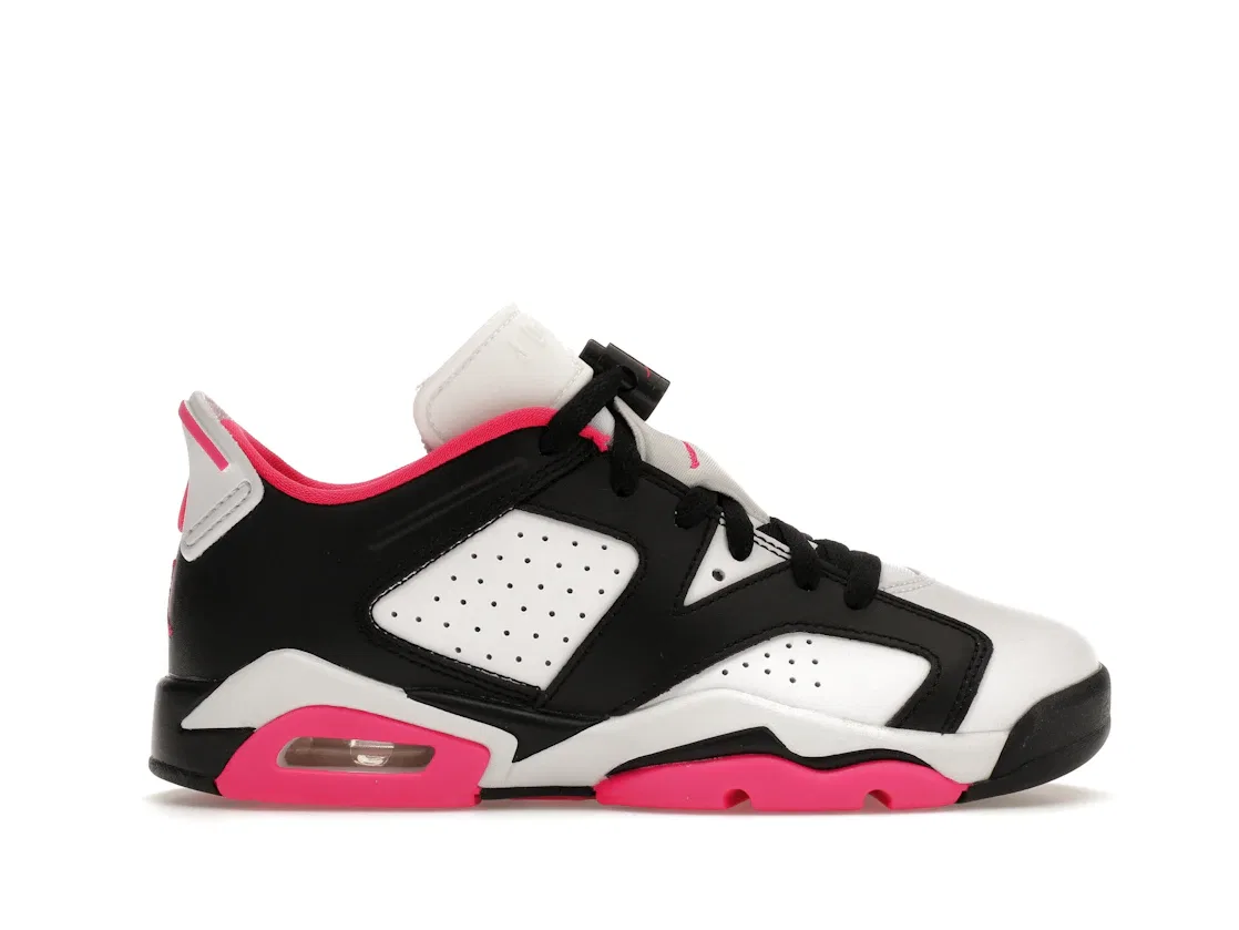 Детские кроссовки с низким верхом Jordan 6 Retro Low Fierce Pink (GS) Jordan, Black/White/Fierce Pink