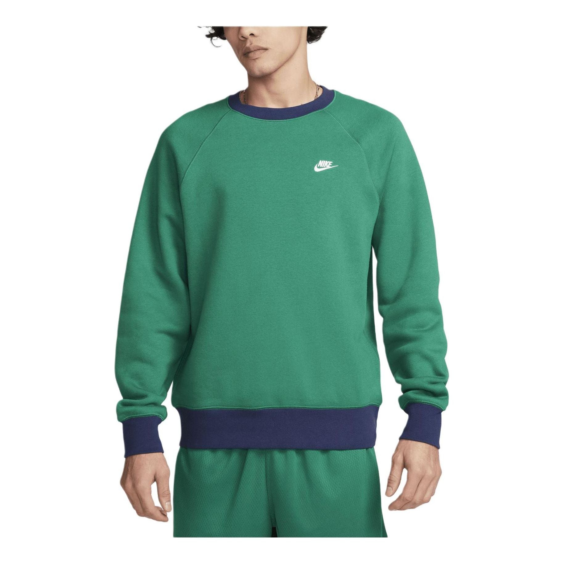 

Спортивная толстовка Nike Club Fleece Long-Sleeve Raglan Crew Sweatshirt 'Green' FV5378-365, зеленый