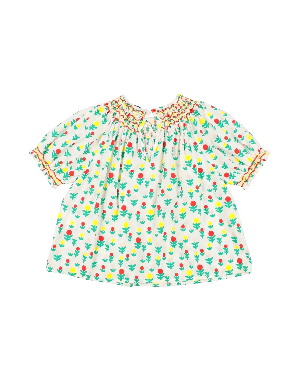 Детская блузка для девочек с вышивкой Stella Mccartney Kids, белый — фото 2