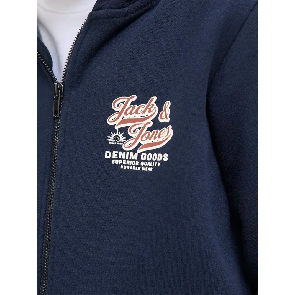 Худи на молнии Jack & Jones, синий — фото 4