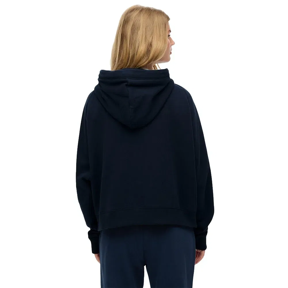 Худи оверсайз Superdry Essential Logo, синий — фото 2