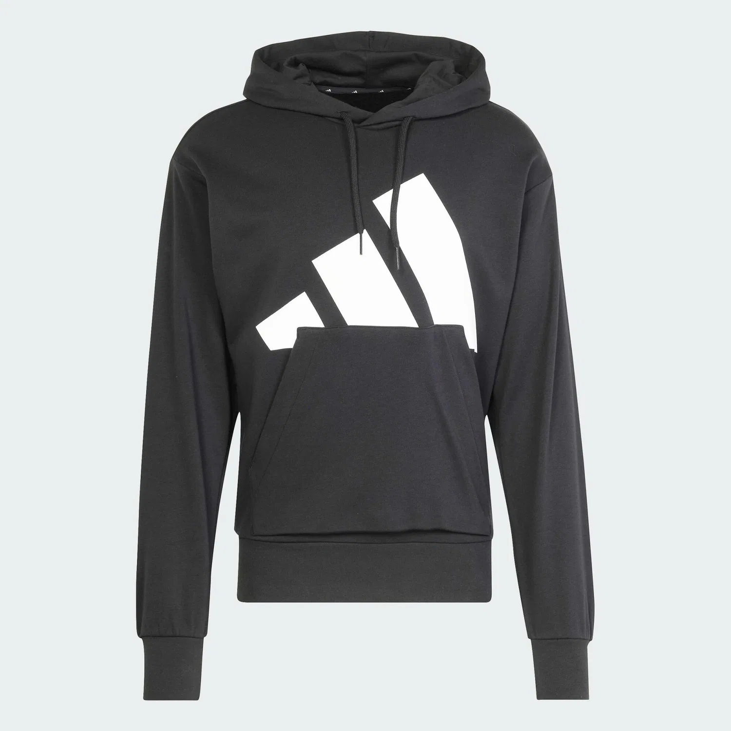 Мужское худи с длинным рукавом Essentials Big Logo French Terry Adidas, Schwarz Weiss — фото 2