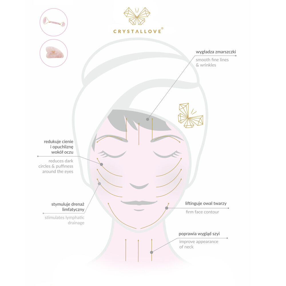 Crystallove Gua Sha лазуритовый массажный гриб для лица, 1 шт. — фото 3