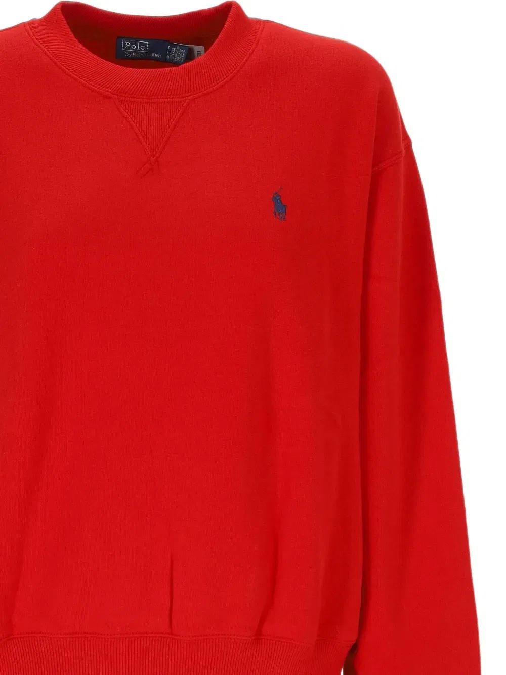 Флисовая толстовка с круглым вырезом POLO RALPH LAUREN, красный — фото 3