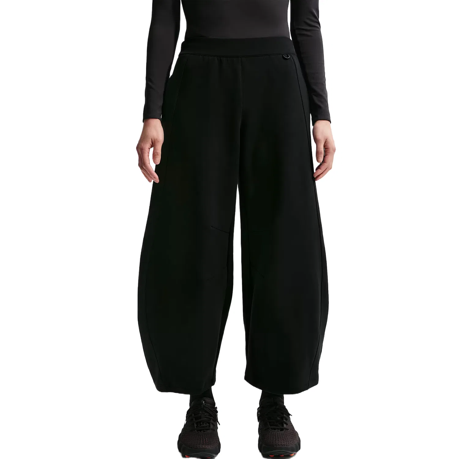 Женские брюки с широкой штаниной Nike Black/Black/Dark Smoke Gray