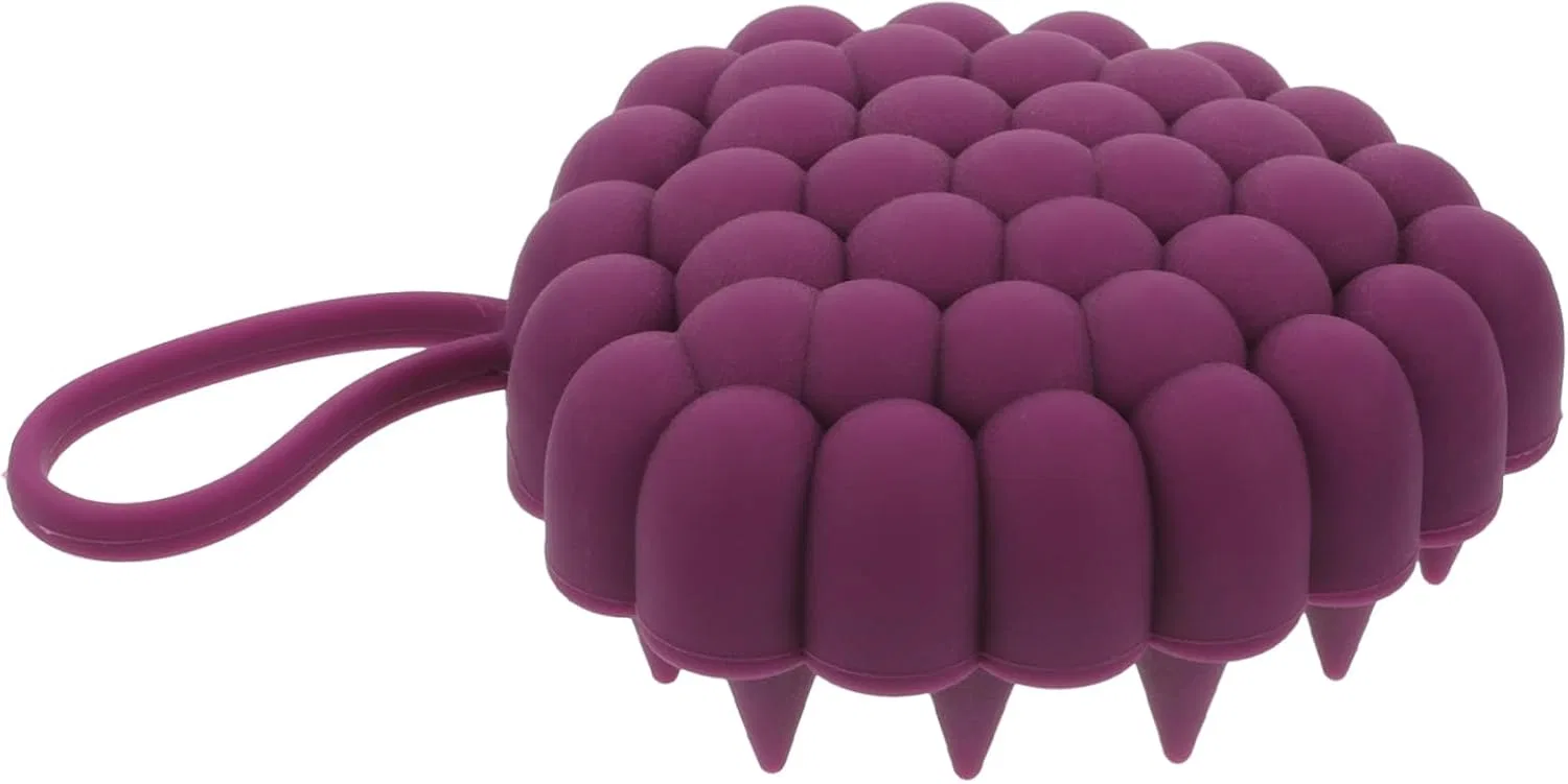 Массажер для кожи головы Minkissy, силиконовый, 4 шт, 12x7.8x3.6 см, Purple — фото 4