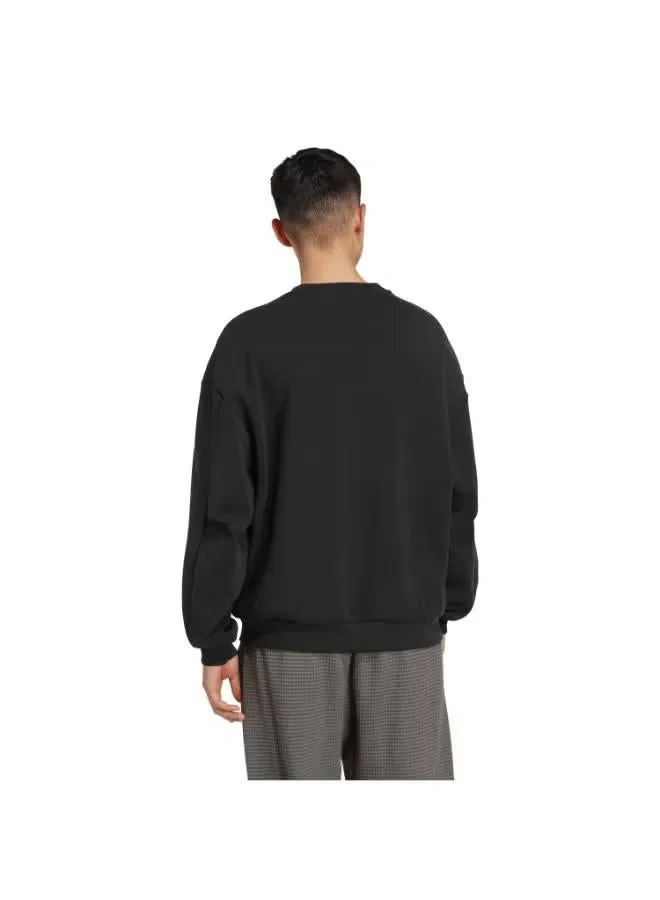 Свитшот свободного кроя Soft Lux Adidas, черный — фото 2