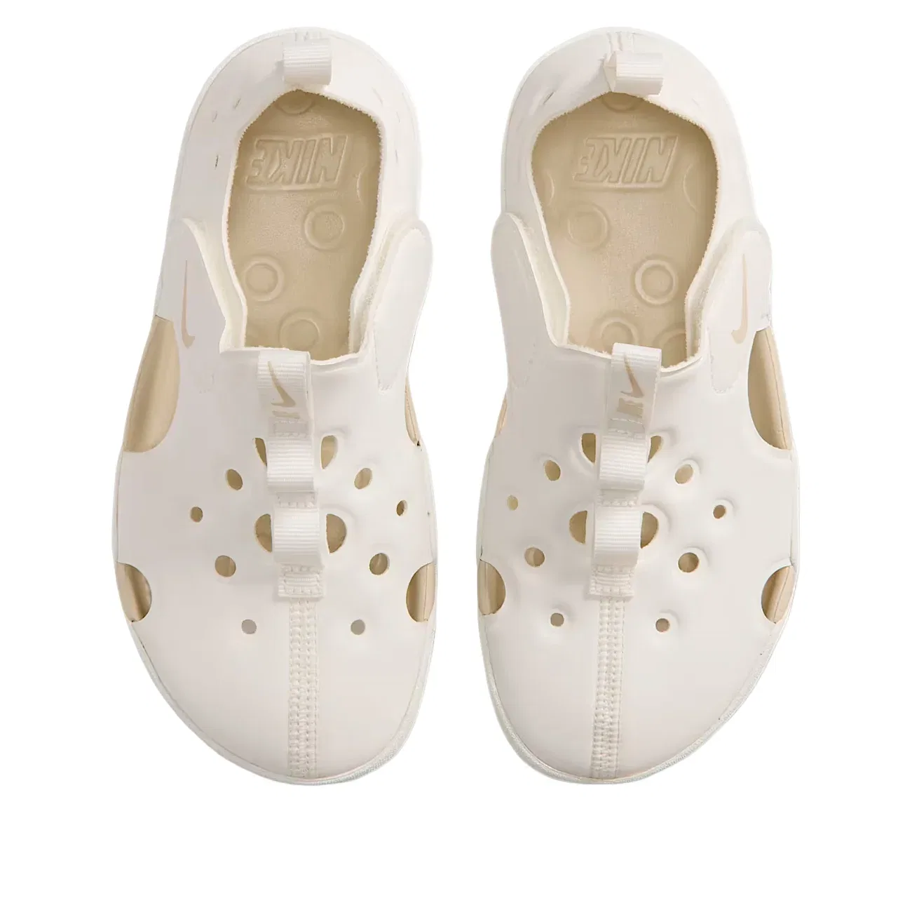 Детские сандалии с текстильным верхом Sunray Protect 4 'White' Nike, белый — фото 3