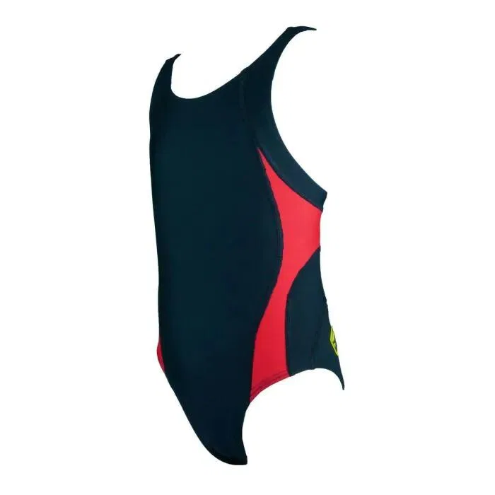 Детский купальник для девочек с ключичным вырезом Finis, Rot Navyblau Rot