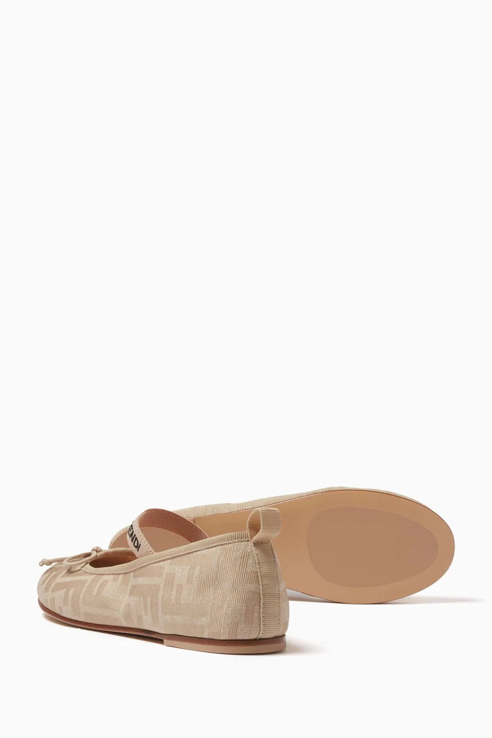 Балетки детские жаккардовые FF Ballerina Flats Fendi — фото 2