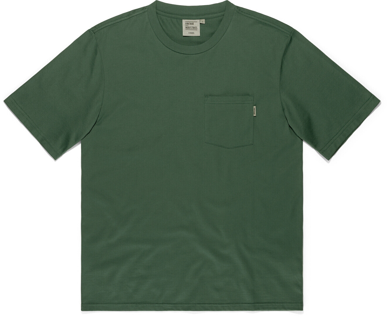 

Футболка Vintage Industries Gray Pocket, оливковая