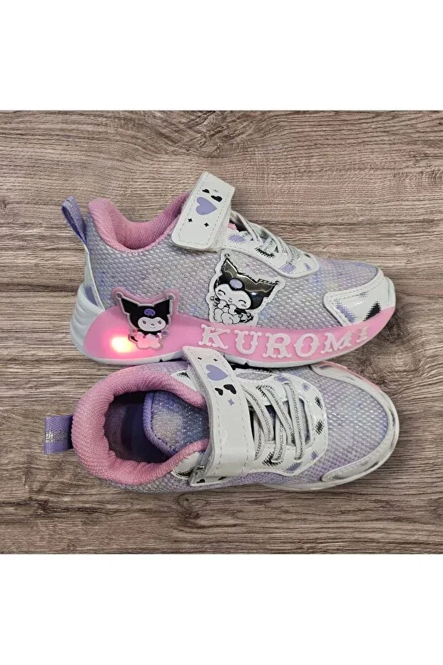 Детские кроссовки для девочек с подсветкой Akm Life, Pink Purple