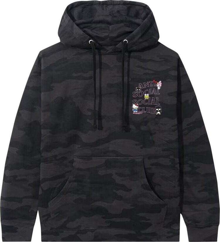 

Худи Anti Social Social Club x Hello Kitty And Friends Hoodie 'Black Camo', черный