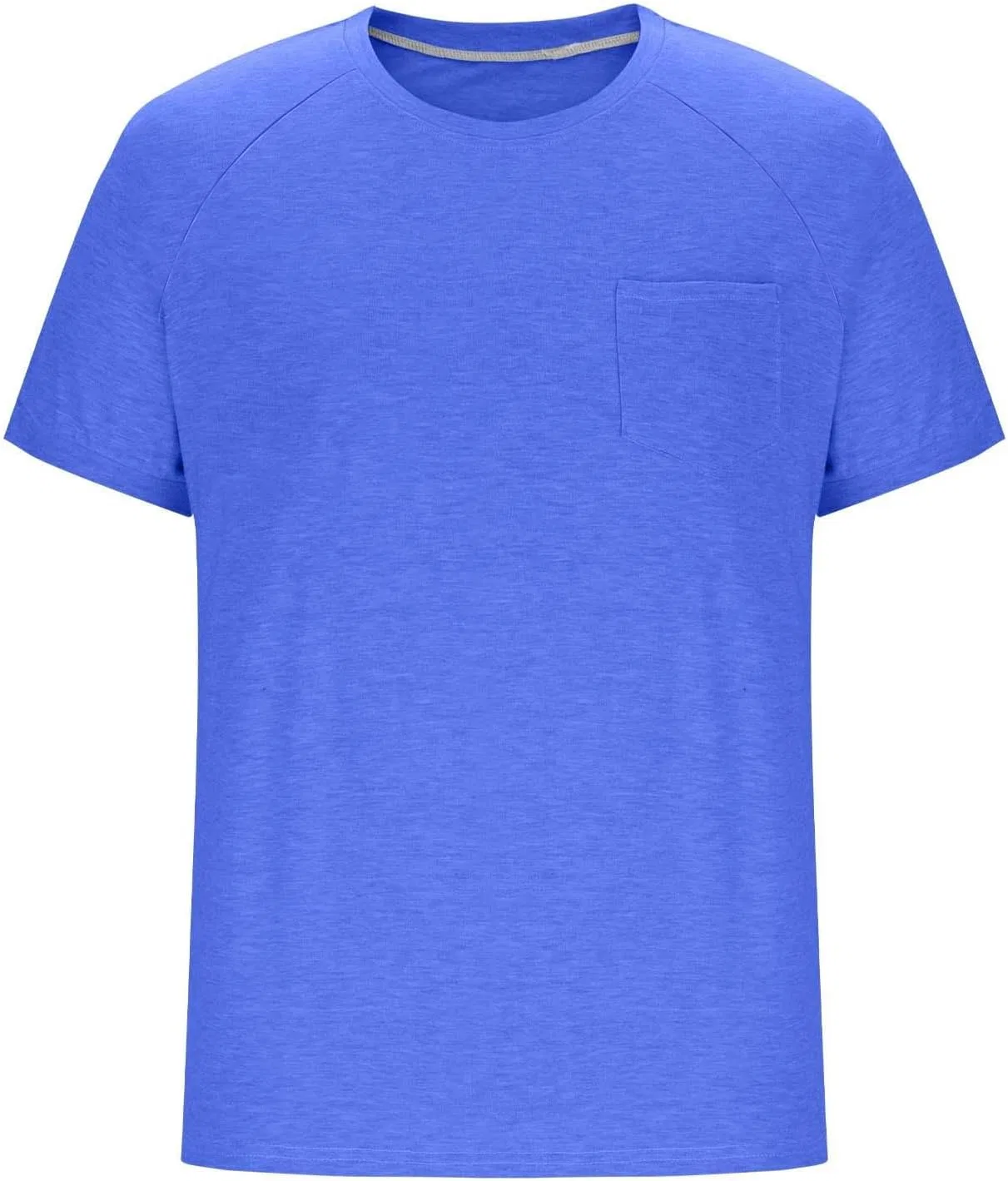 Мужская футболка с нагрудным карманом, Crewneck, Blue — фото 4