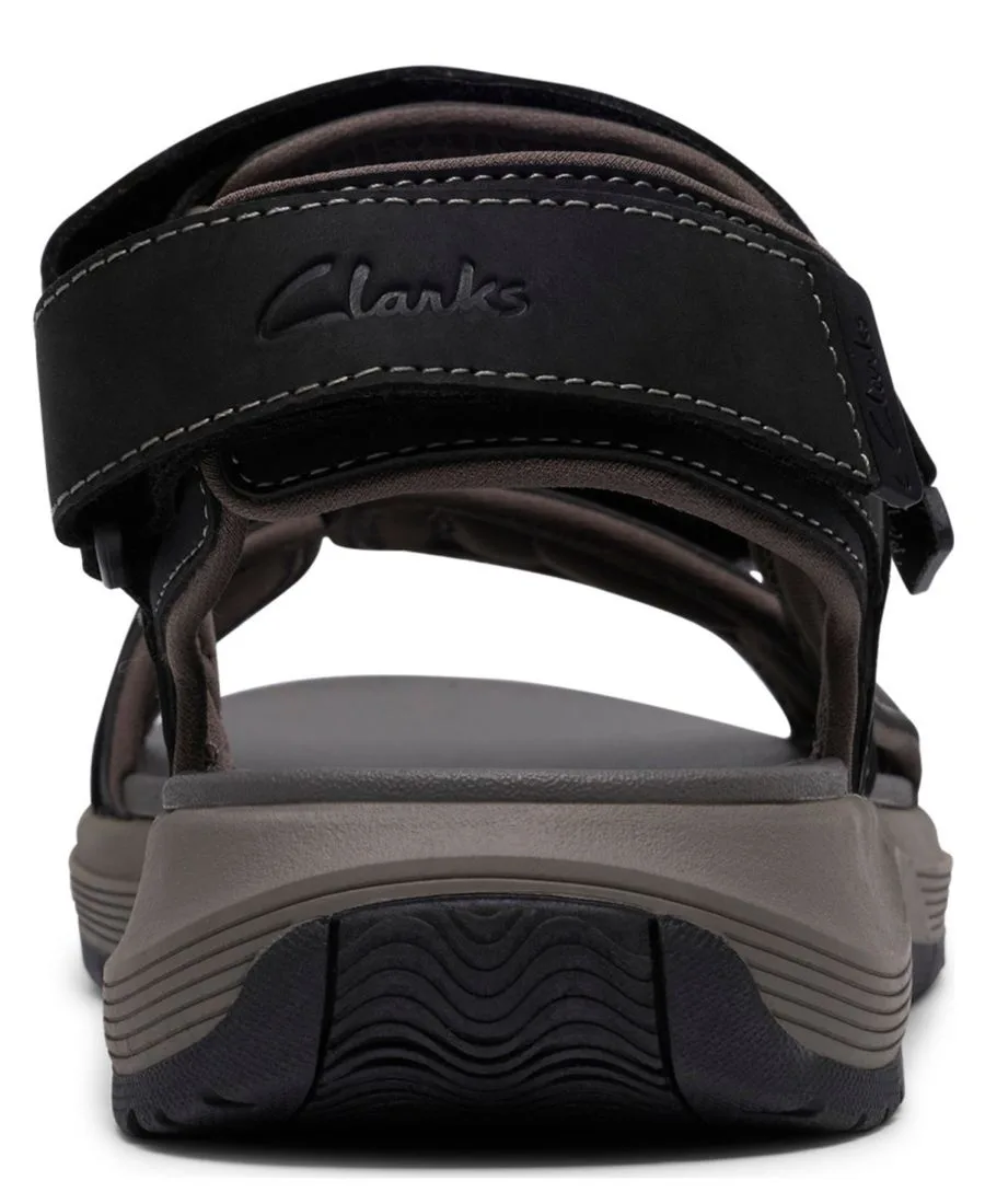 Мужские сандалии Guideview Trek из коллекции Clarks, черный leather — фото 3