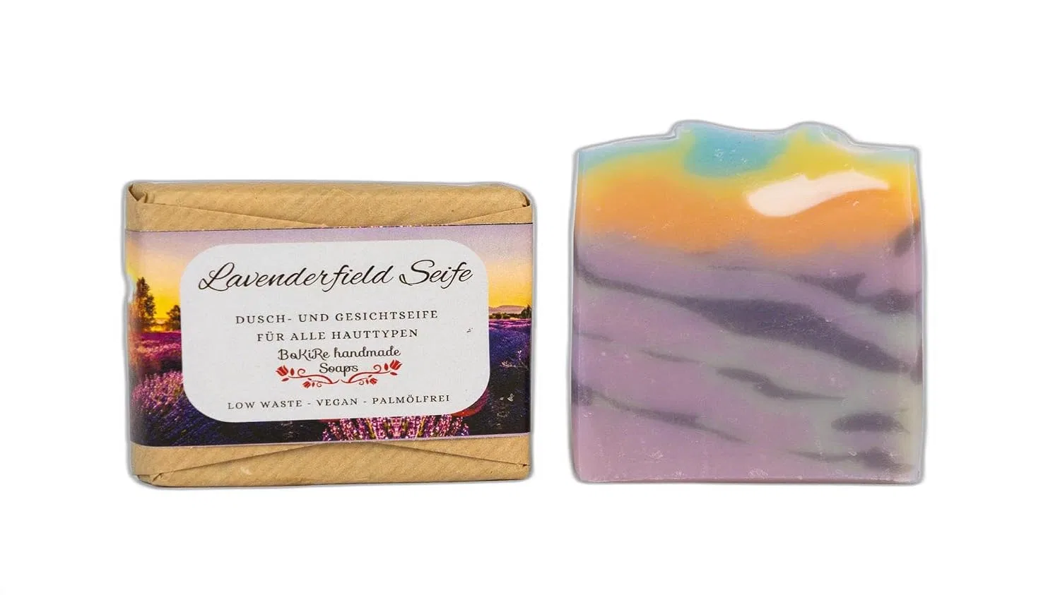 Мыло Lavendelfeld, BoKiRe handmade Seife, 100 г