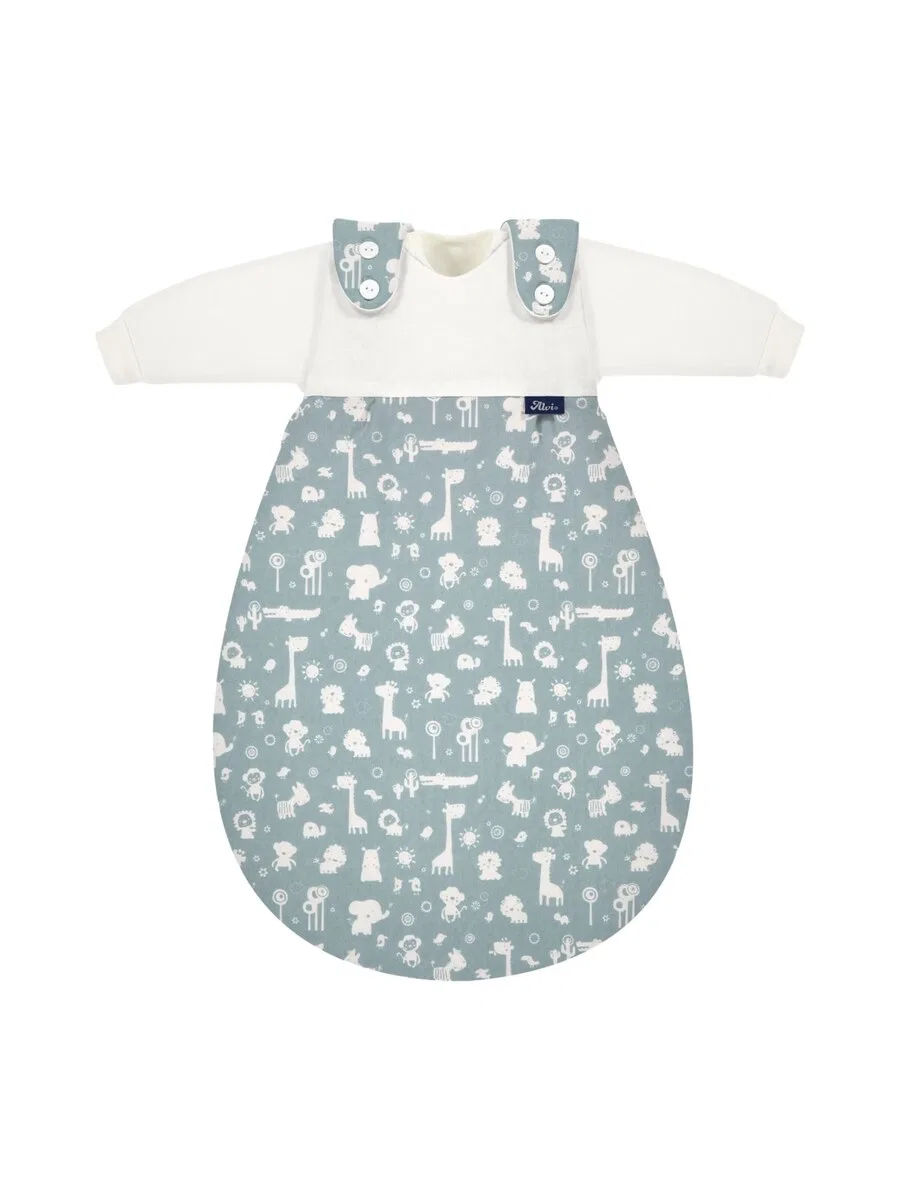 Спальный мешок ALVI 'Schlafsack Baby-Maxchen 3-teilig Baumwolle' синего цвета