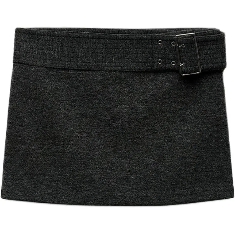 Женская юбка-шорты Casual Carbon Gray ZARA, Carbon Gray