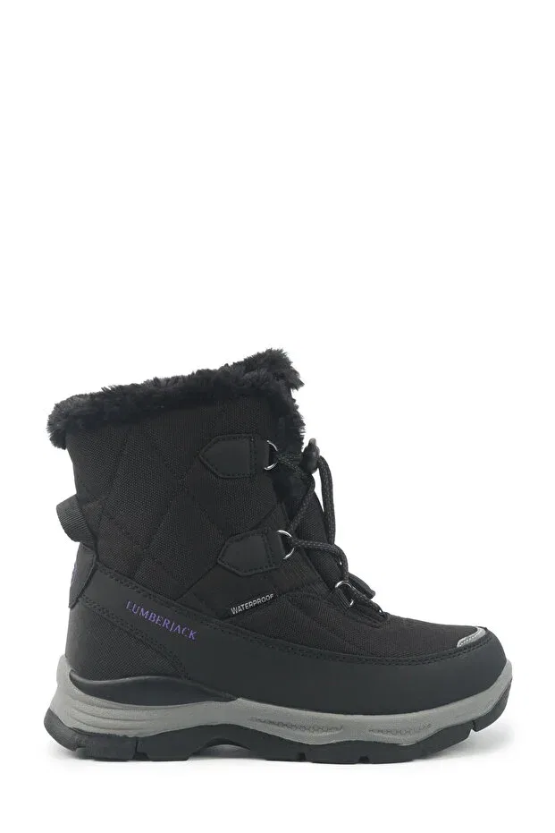 Детские ботинки для девочек водонепроницаемые Hail 5pr black girls' boots Lumberjack, Black-102039458