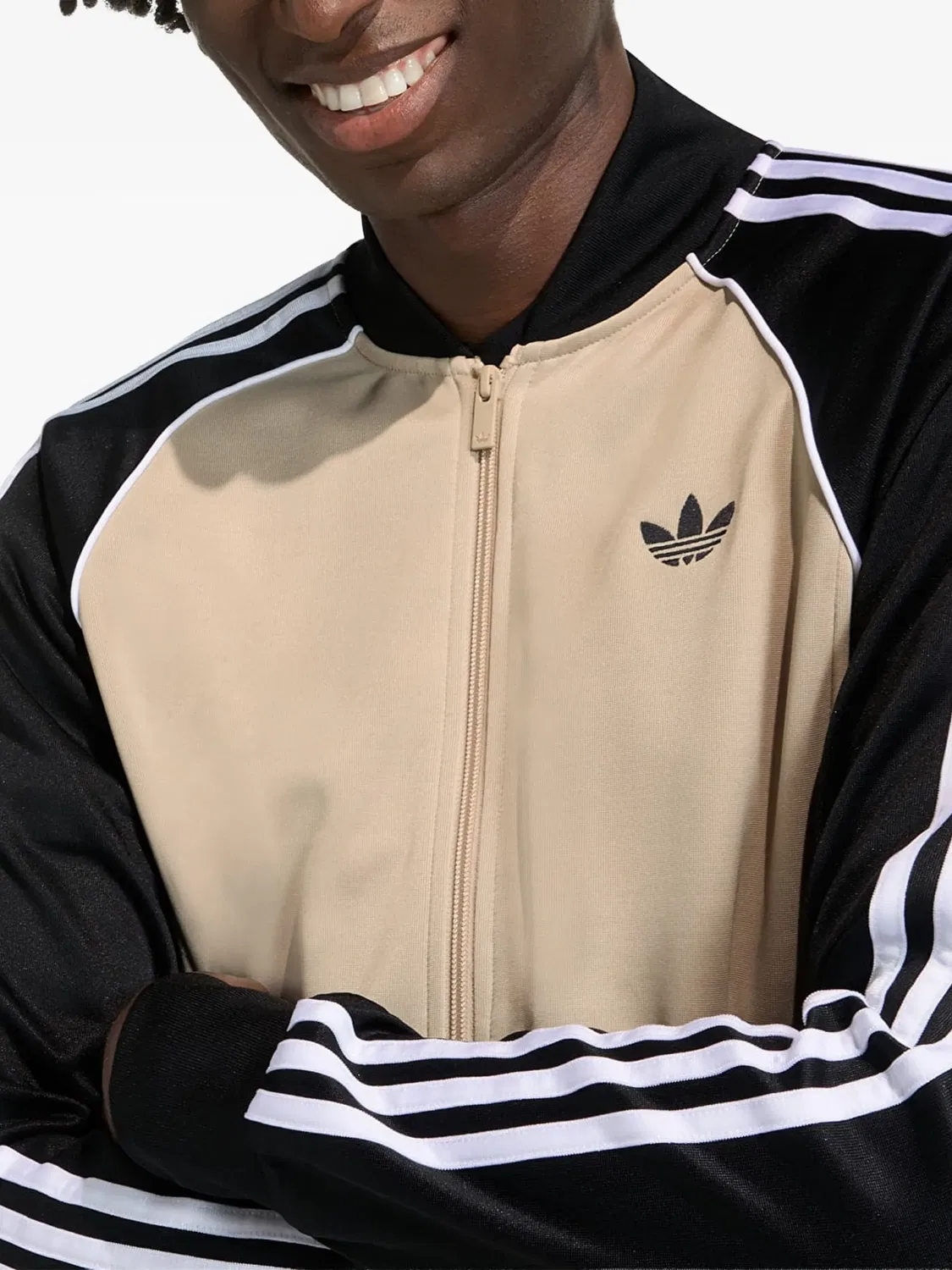 Куртка-трек SST нейтральных тонов Adidas, нейтральные — фото 4
