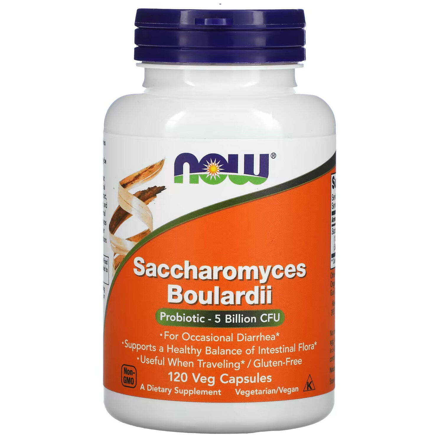 

NOW Foods, Сахаромицеты Буларди, 5 млрд КОЕ, 120 вегетарианских капсул