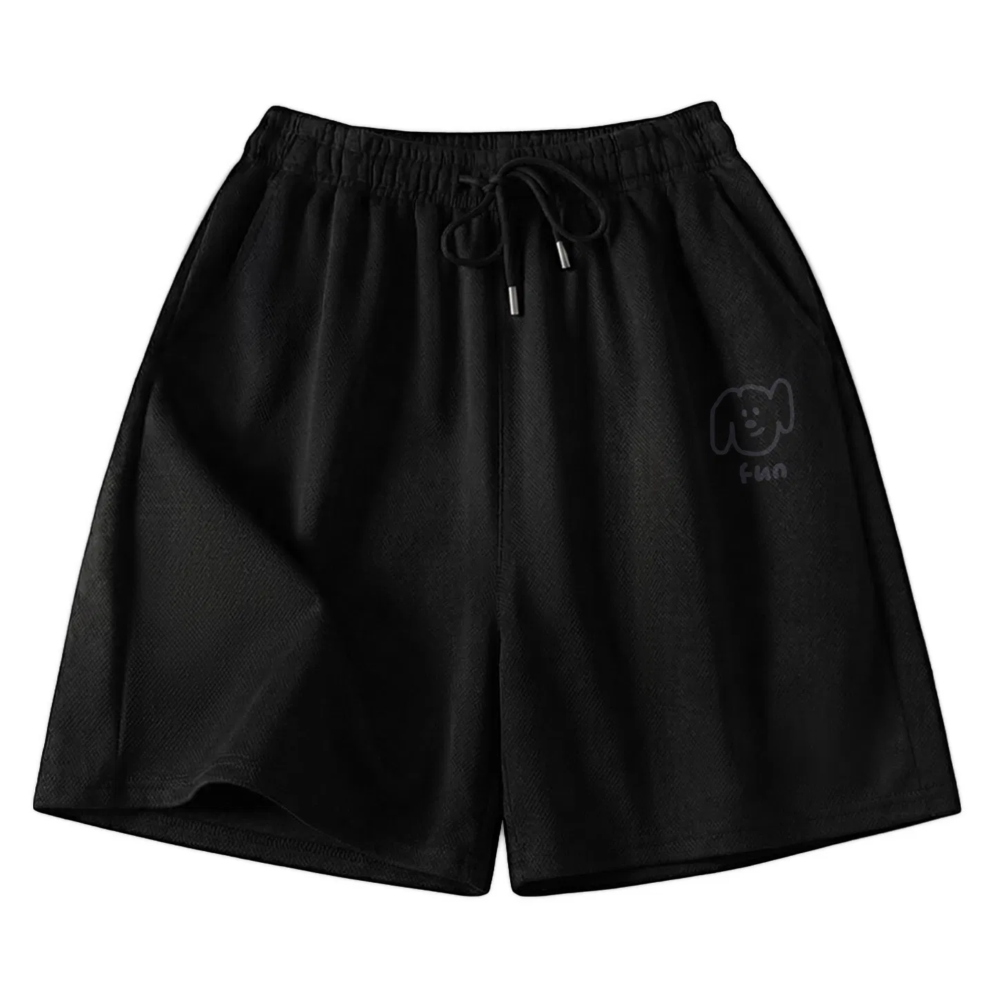 Детские шорты повседневные Ice Silk Quick Dry MINISO, Light Gray (Ma Xiu Dog Journal Pants Logo) — фото 4