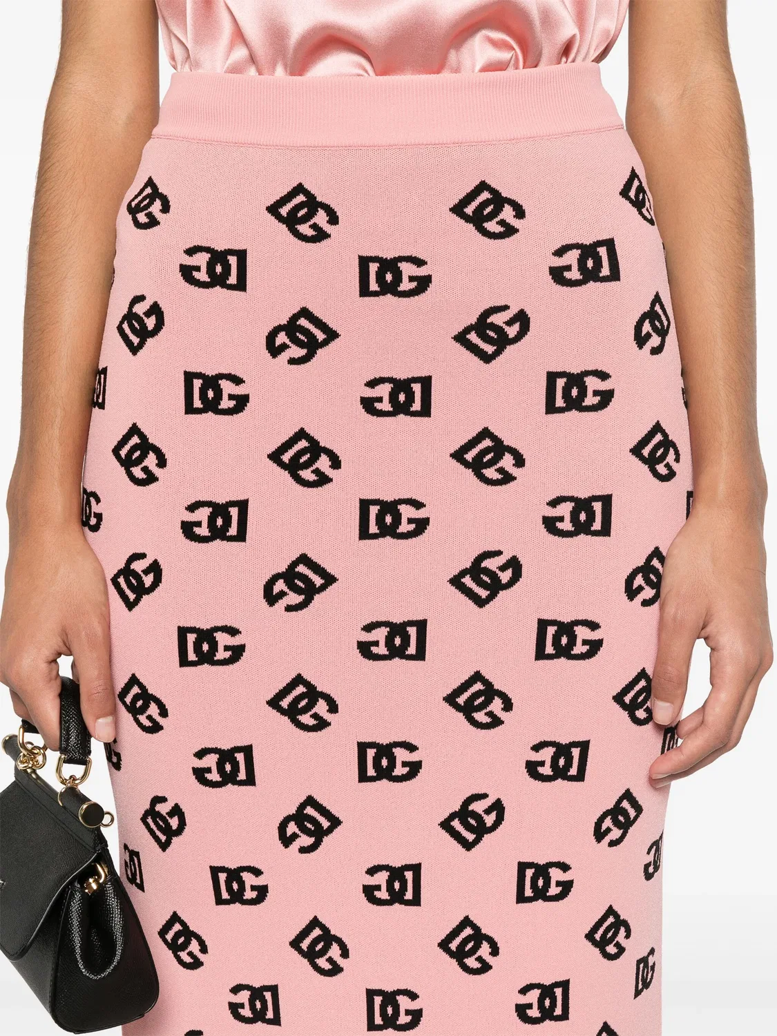 Dolce & Gabbana Юбка-карандаш розового цвета — фото 2