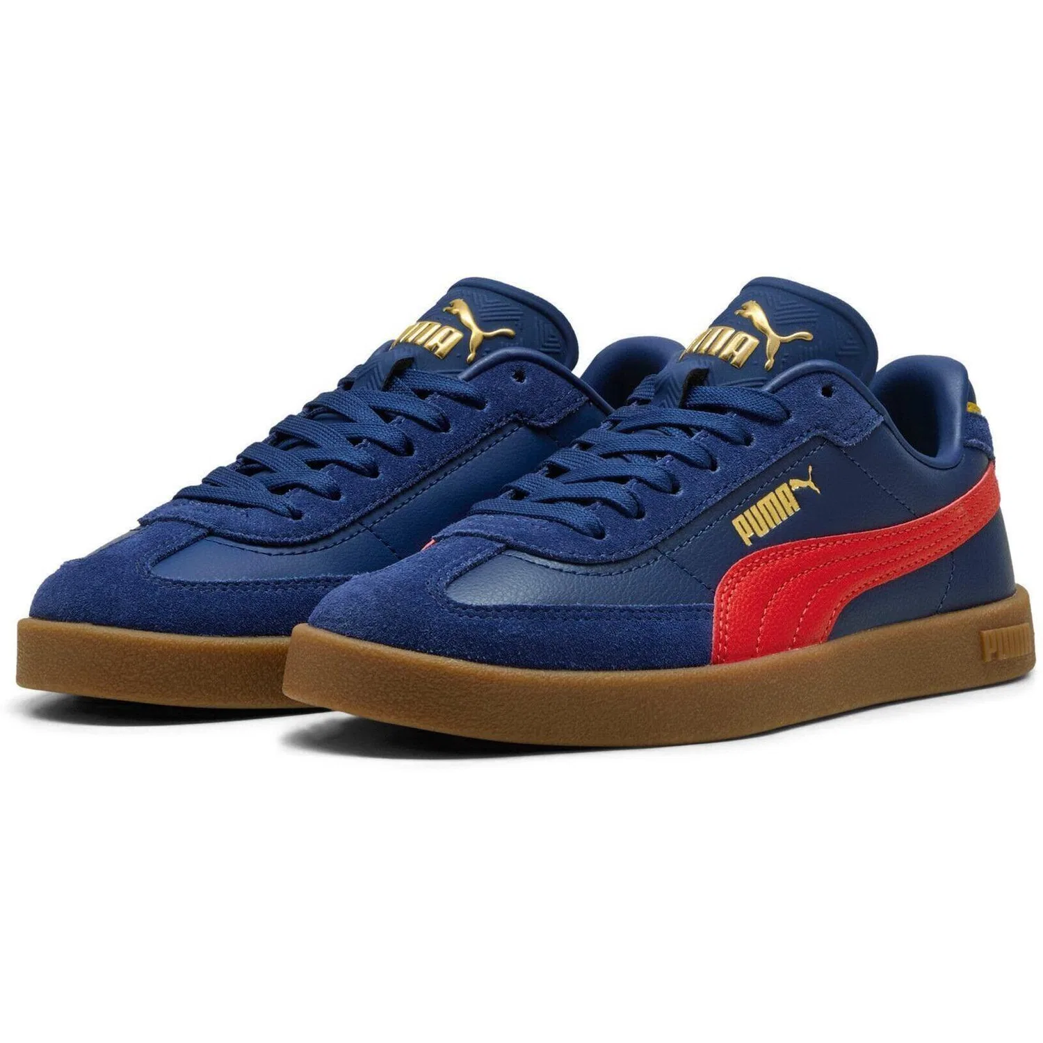 Детские кроссовки с кожаным верхом Puma Club Ii Era Jr, Blau — фото 3