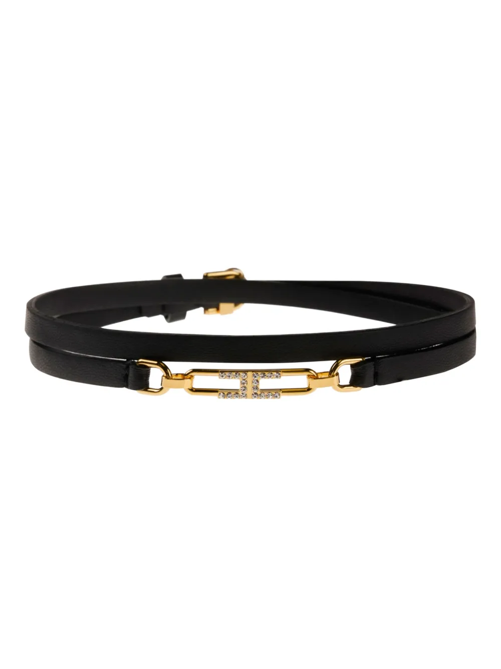 

Колье с логотипом Elisabetta Franchi, черный