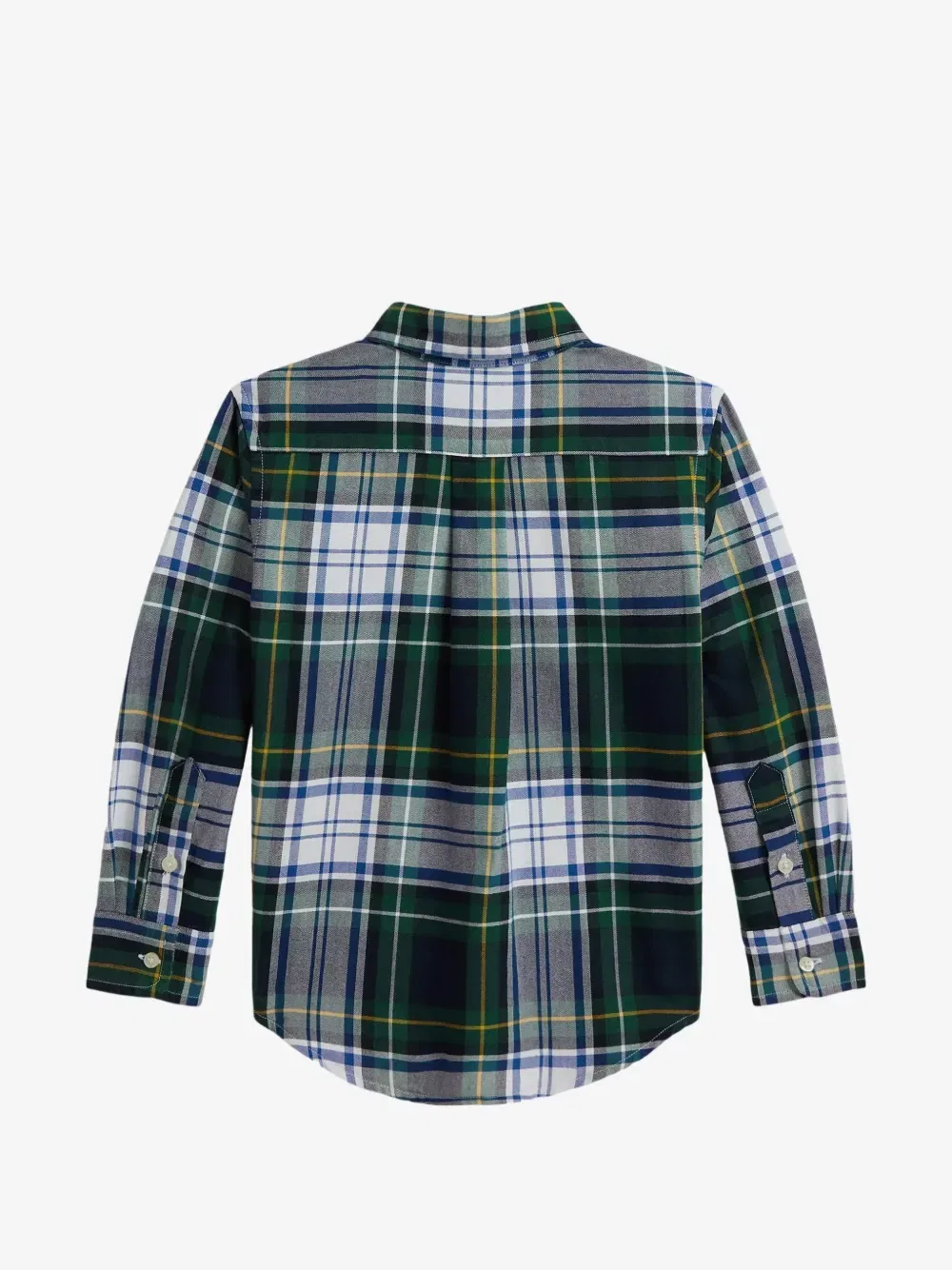 Клетчатая рубашка на пуговицах POLO RALPH LAUREN KIDS, зеленый — фото 2