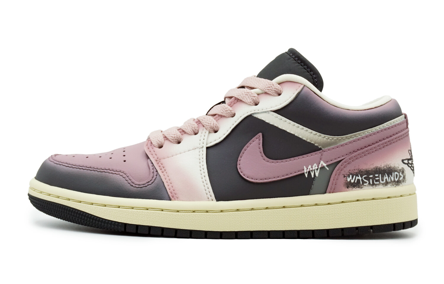 

Кроссовки Air Jordan 1 Vintage Basketball Shoes Women's Low-top Purple/black/white, цвет Light Lavender