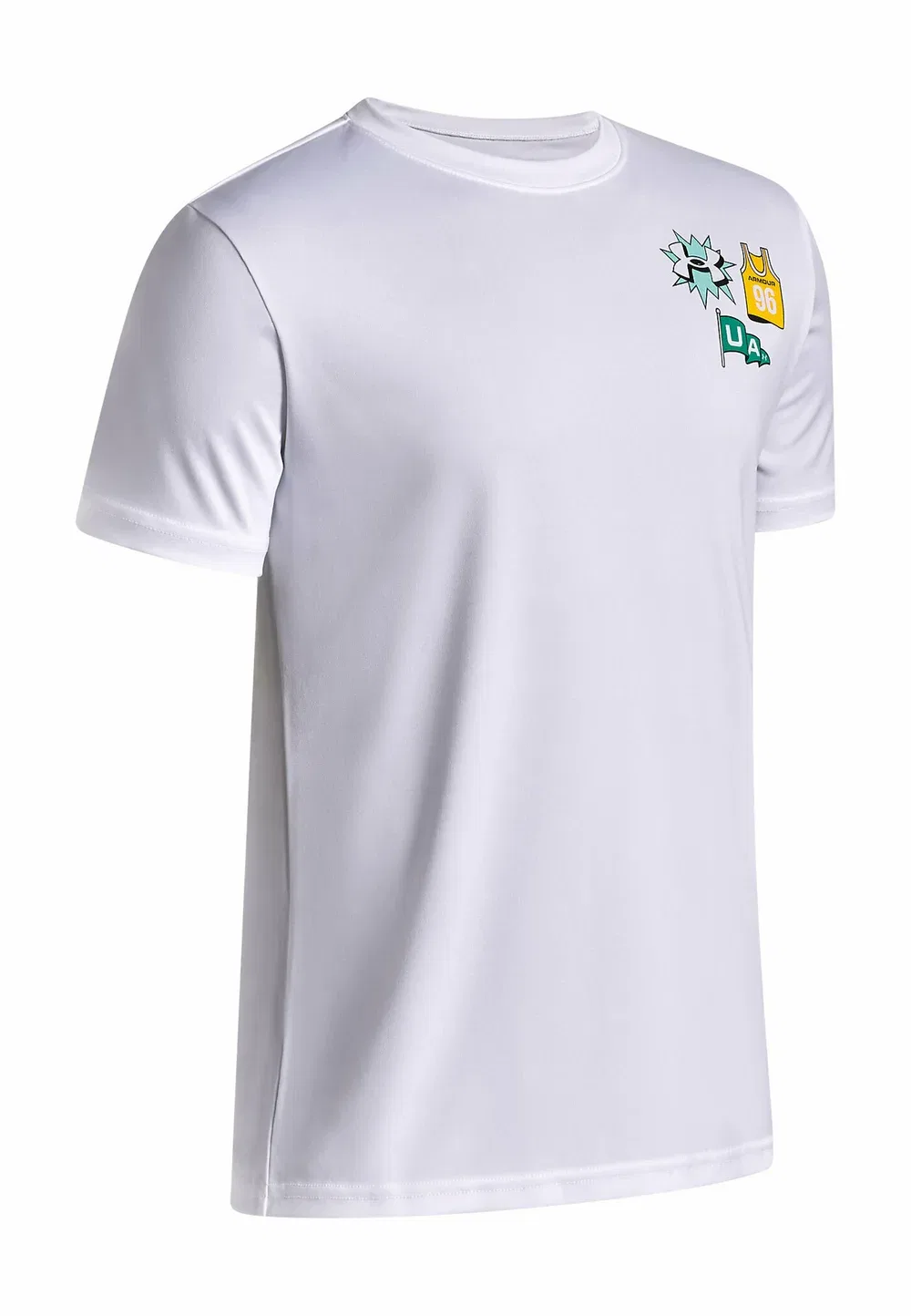 Техническая графика - спортивная футболка Under Armour, White — фото 3