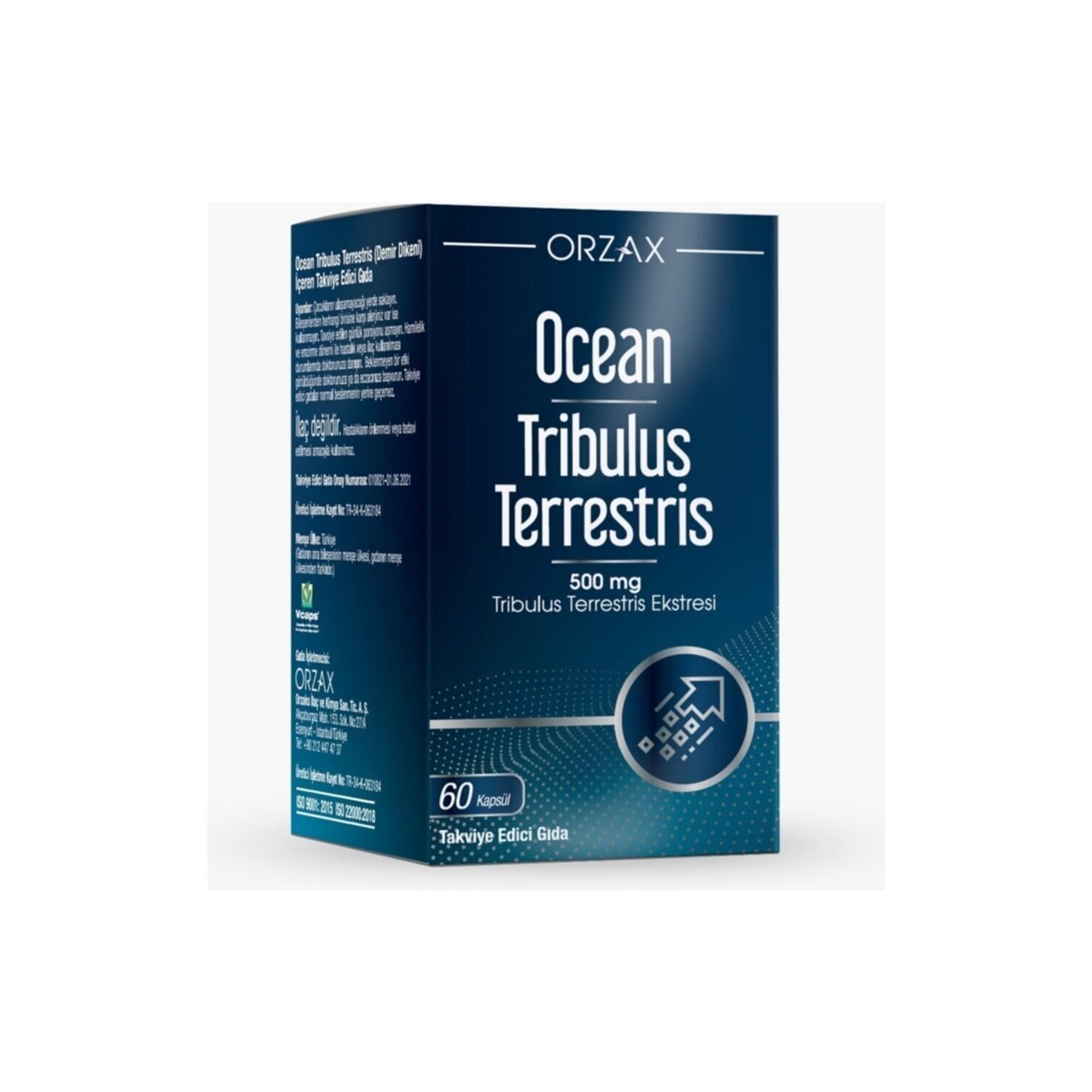 

Добавка Ocean Tribulus Terrestris 500 мг, 60 капсул