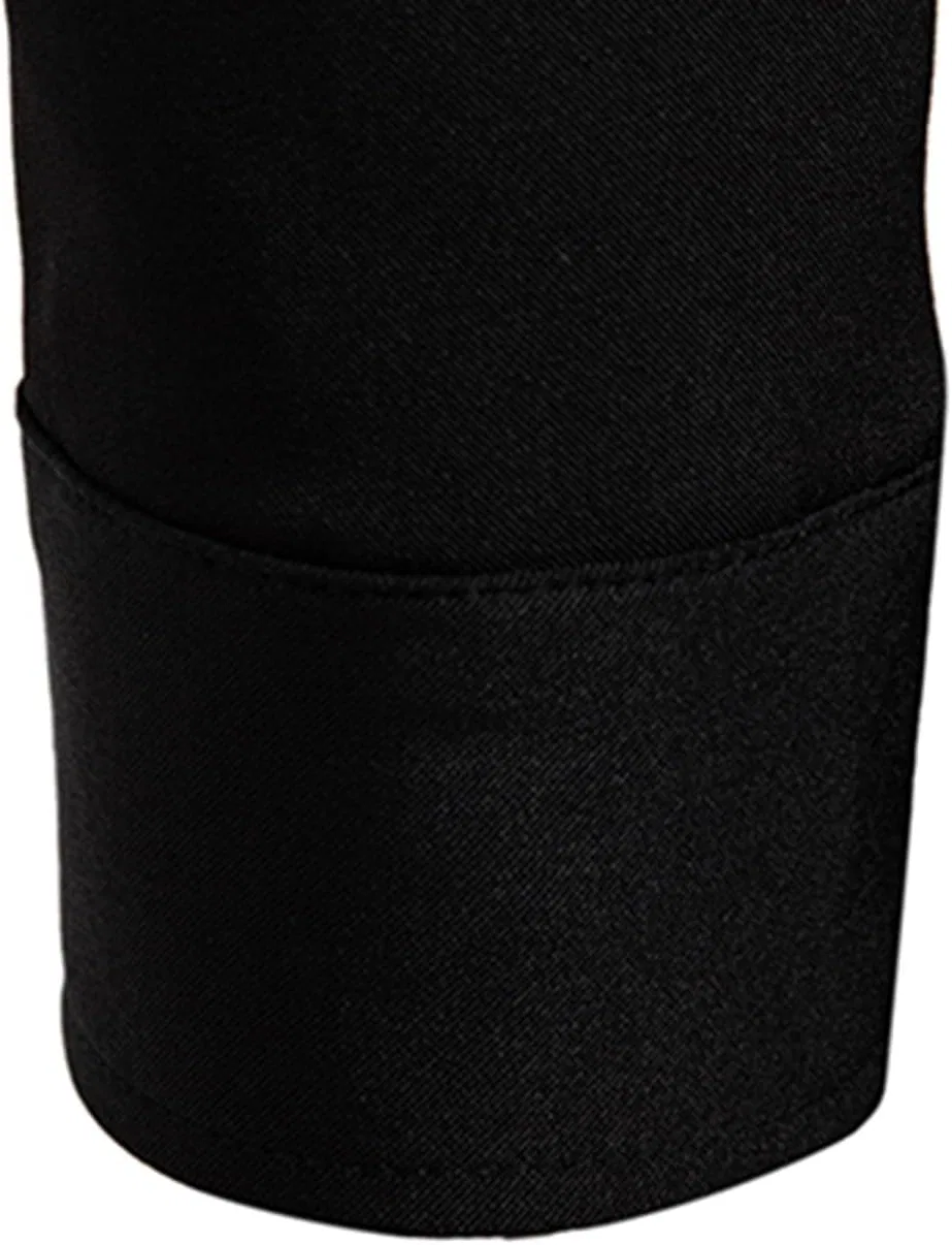 Мужская рубашка на пуговицах с длинным рукавом, Slim Fit, чёрный — фото 2