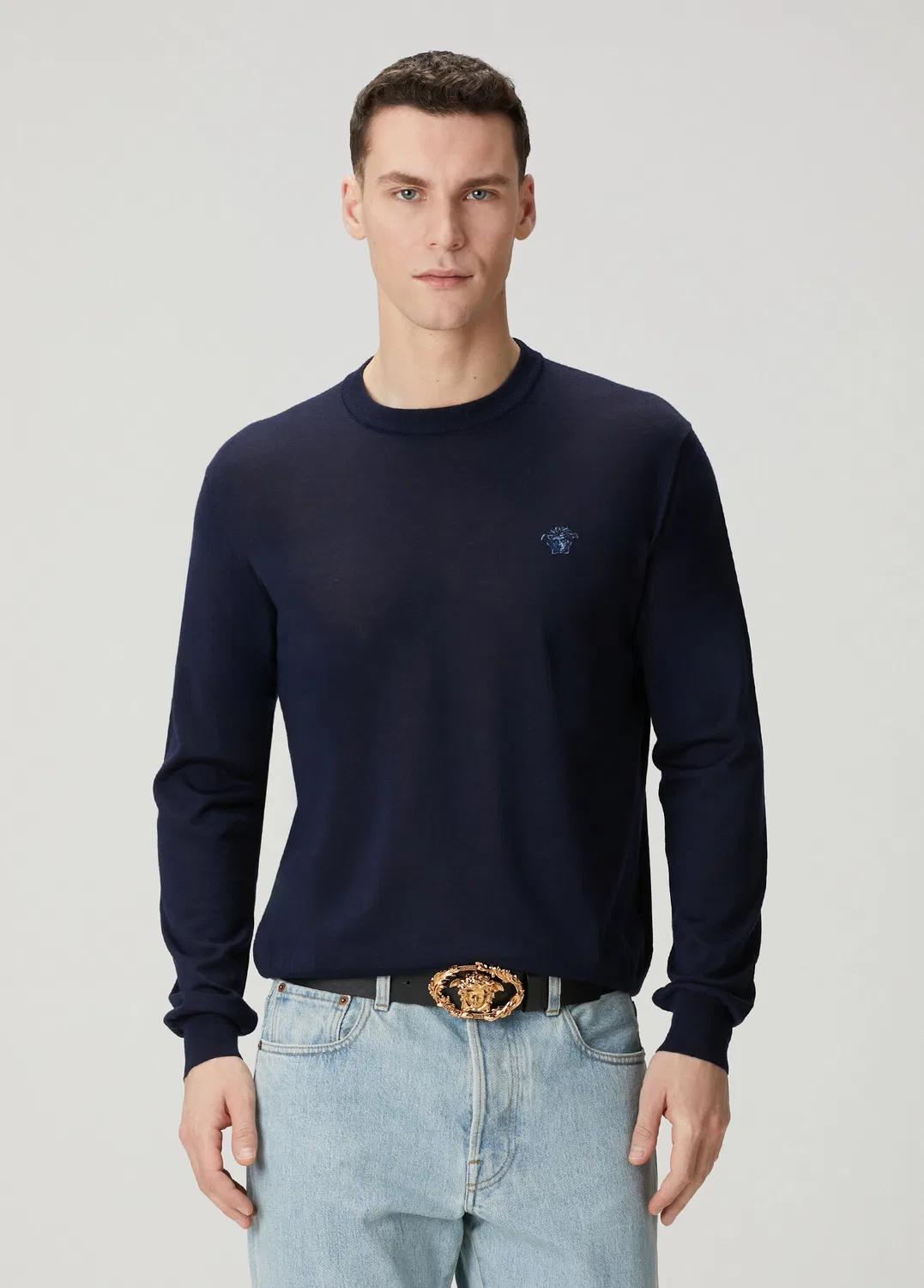 Трикотажный свитер Versace, Navy