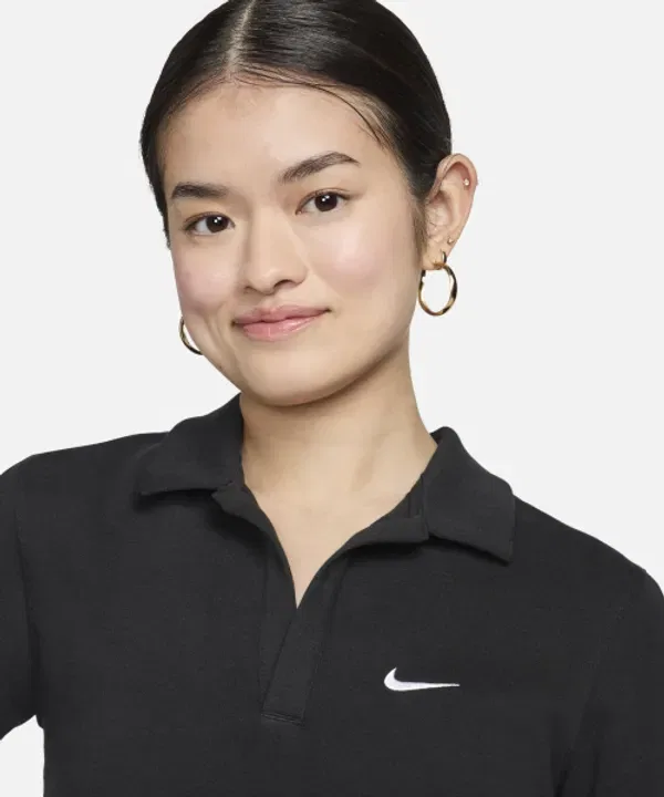 Футболка поло спортивная Essential, Nike, черно-белая — фото 3