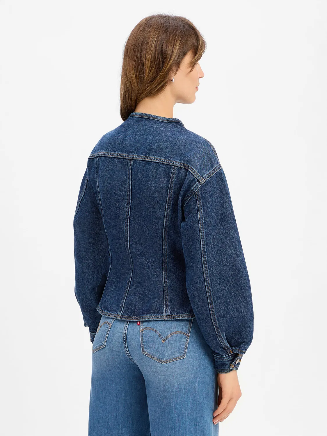 Женская джинсовая куртка без воротника Levi's, Dark Stone