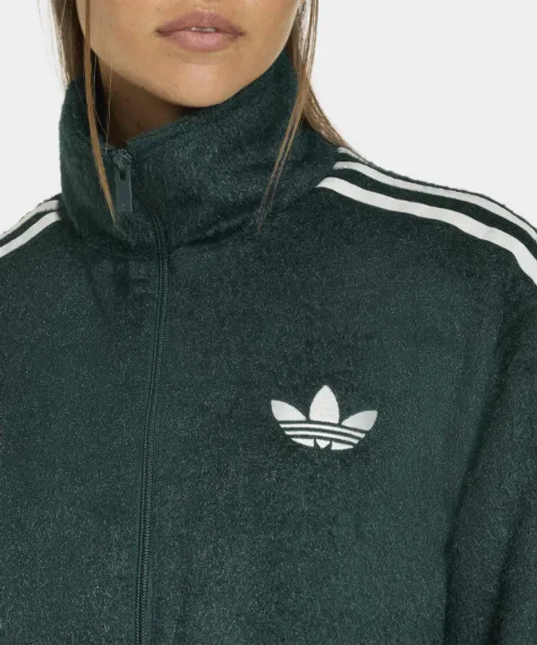 Тренировочная куртка из мохера Firebird, Adidas, зеленая — фото 4