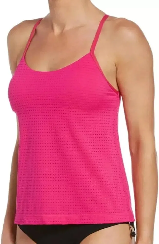 Женский спортивный танкини-сет с поддержкой Nike, Hyper Pink/Black