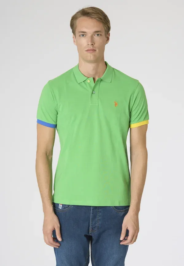 Футболка хлопковая Basic t-shirt U.S. Polo Assn., Verde, зеленый