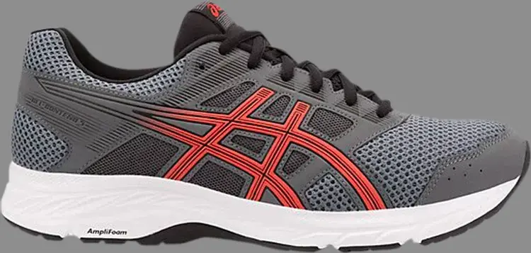 

Кроссовки gel contend 5 'steel grey red snapper' Asics, серый