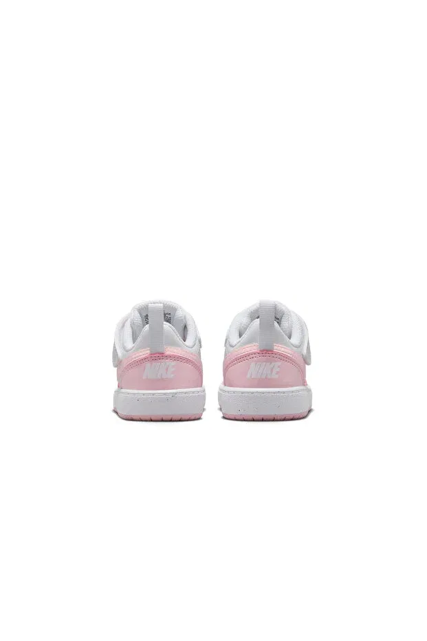 Детские кеды для девочек с принтом Glam Nike, Pink/Byz — фото 4